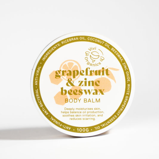 Vivi Organics Grapefruit & Zinc Oxide Beeswax Body Balm