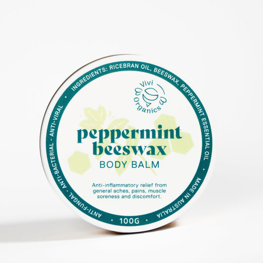 Vivi Organics Muscle Ease Peppermint Beeswax Body Balm