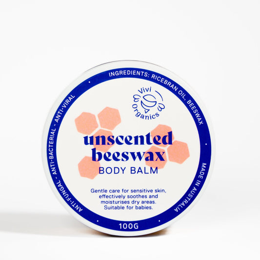 Vivi Organics Unscented Beeswax Body Balm