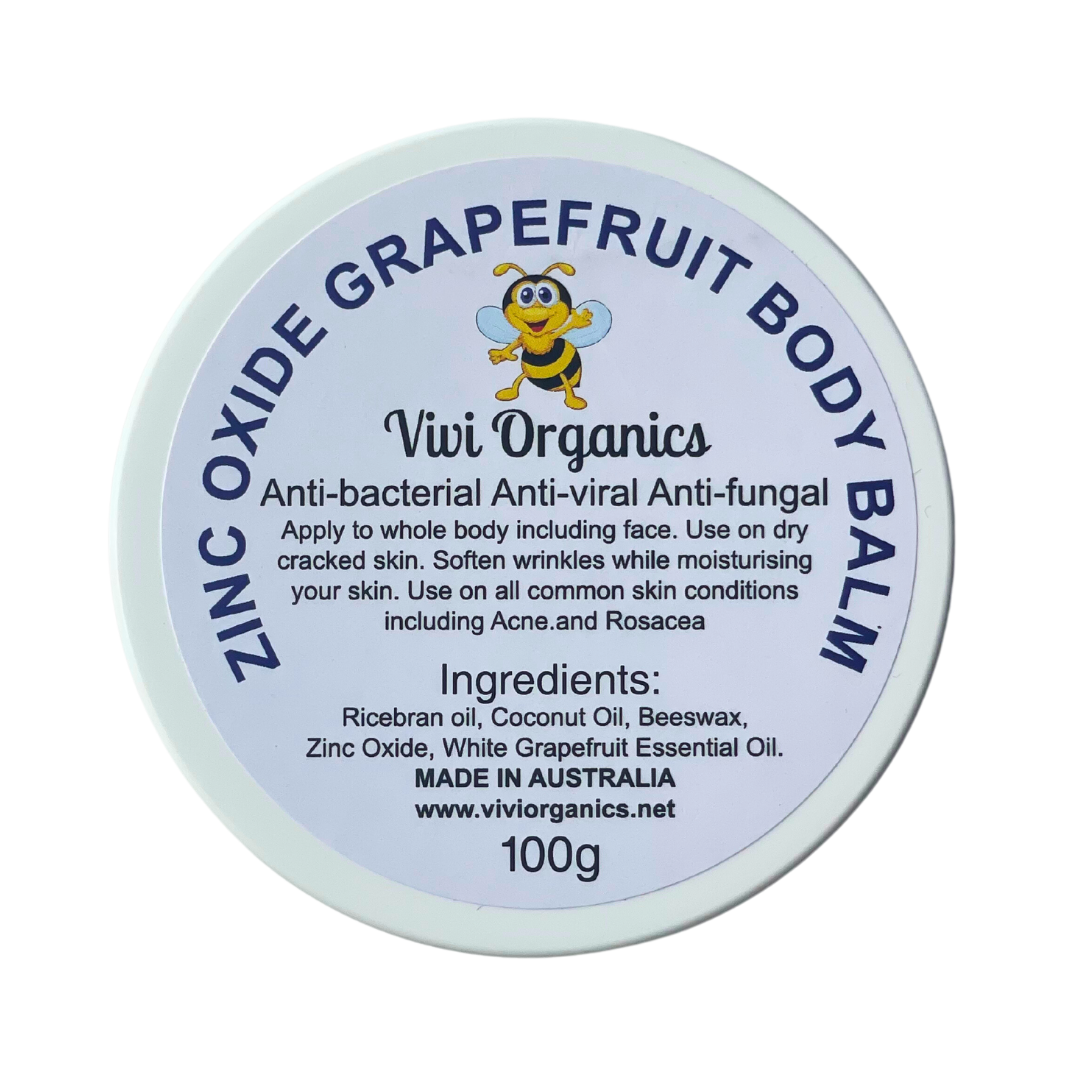 Vivi Organics Grapefruit & Zinc Oxide Beeswax Body Balm