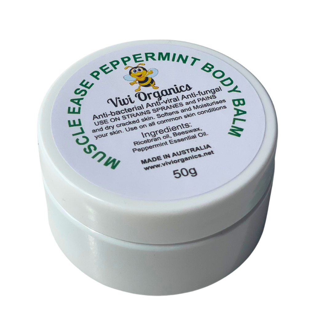 Vivi Organics Muscle Ease Peppermint Beeswax Body Balm